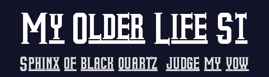 My Older Life St by Southype — Decorative Font — thumbnail 2