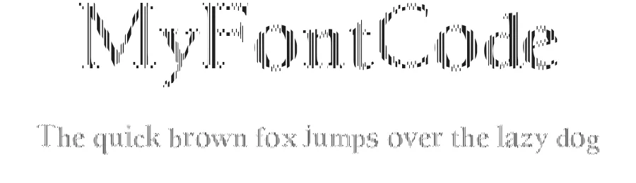 MyFontCode