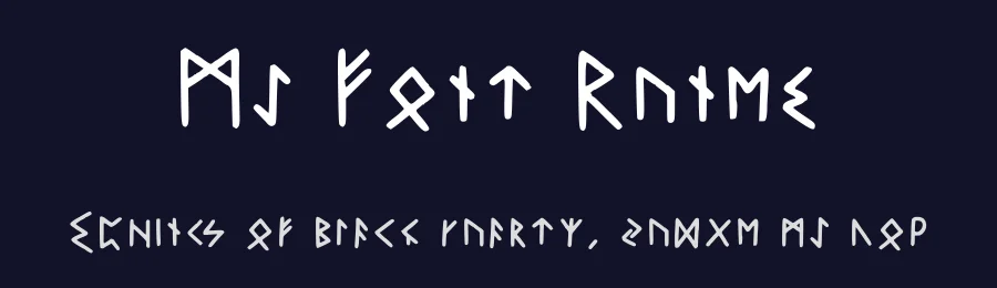 My Font Runes by Runas Escandinavas Diseño De Runas Real — Dingbats Font — thumbnail 2