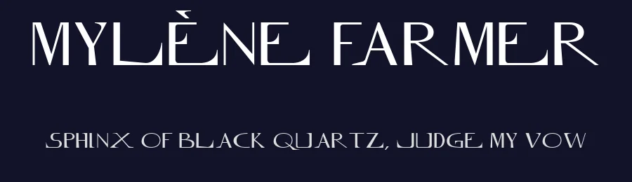 Mylène Farmer by Keyan — Decorative Font — thumbnail 2