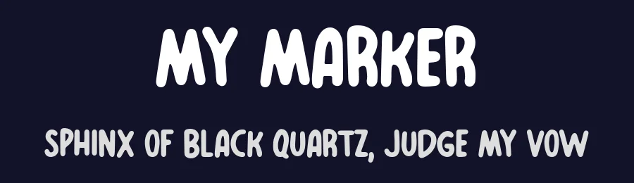 My Marker by Luis Martínez — Decorative Font — thumbnail 2