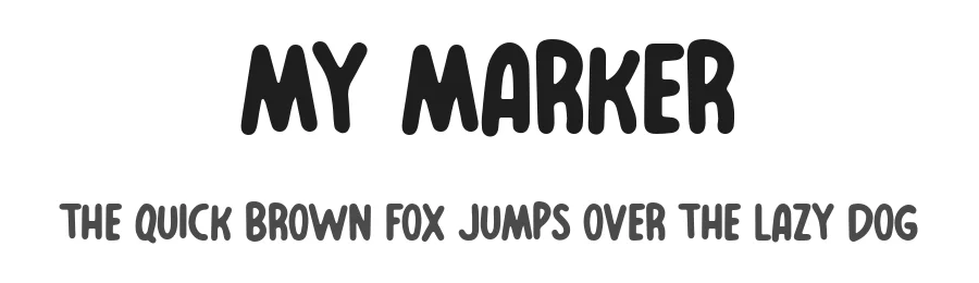 My Marker by Luis Martínez — Decorative Font