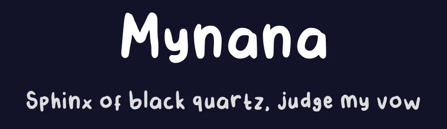 Mynana by Laila Ratna Sari — Script Handwritten Font — thumbnail 2