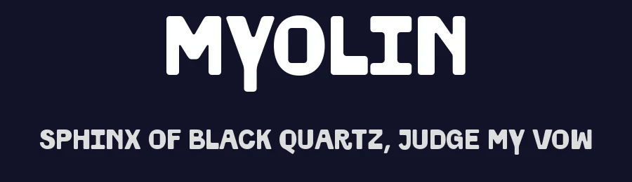 Myolin by Zarma Type Foundry — Decorative Font — thumbnail 2