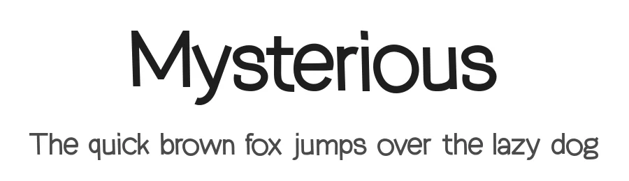 Mysterious by Hanna Bie — Decorative Font