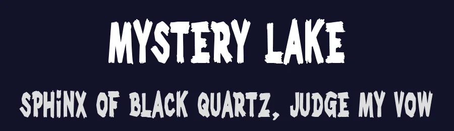 Mystery Lake by Woodcutter — Decorative Font — thumbnail 2