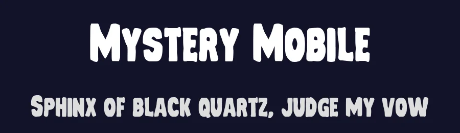 Mystery Mobile by Iconian Fonts — Decorative Font — thumbnail 2
