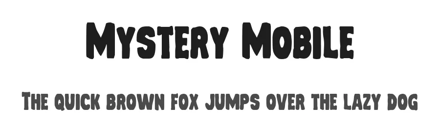 Mystery Mobile by Iconian Fonts — Decorative Font