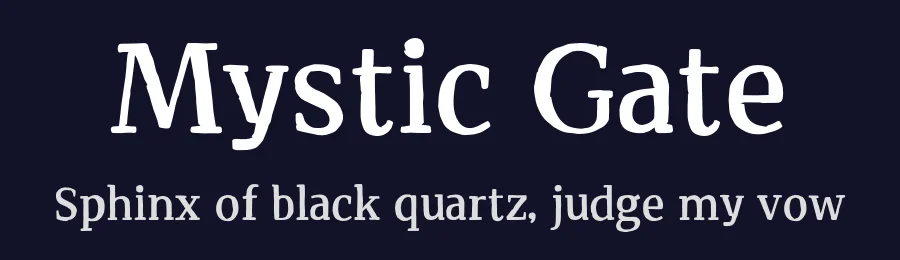 Mystic Gate by Khurasan — Decorative Font — thumbnail 2