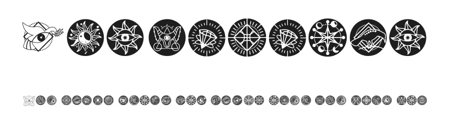 Mystiqious by Edy Wiyono — Dingbats Font