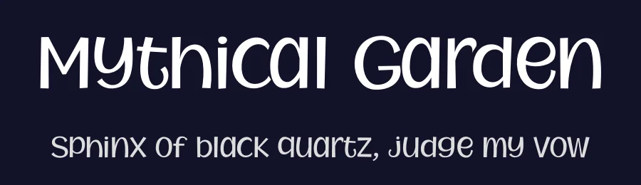 Mythical Garden by Royaltype — Decorative Font — thumbnail 2