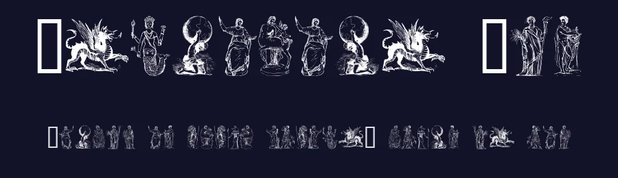 Mythology One by Emerald City Fontwerks — Dingbats Font — thumbnail 2