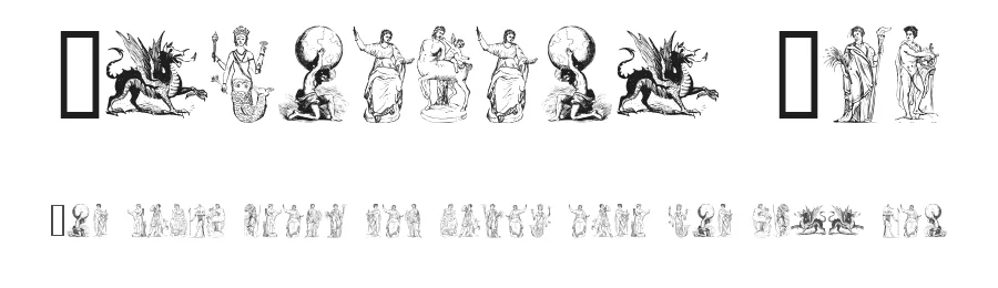 Mythology One by Emerald City Fontwerks โ Dingbats Font