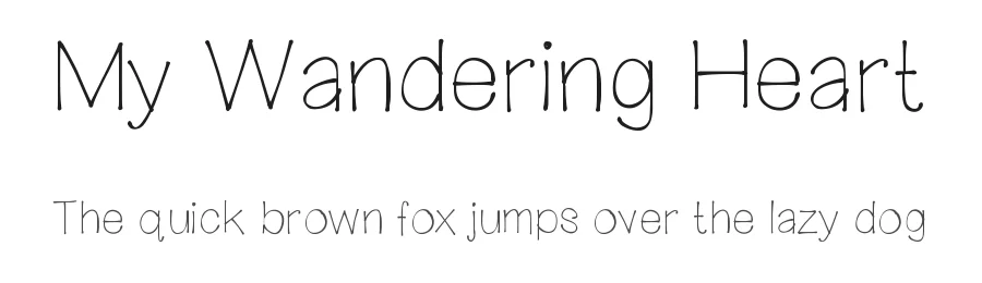My Wandering Heart