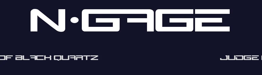 N-Gage by Alejandro Conde López — Display Font — thumbnail 2