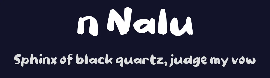n Nalu by wepfont.com — Script Handwritten Font — thumbnail 2