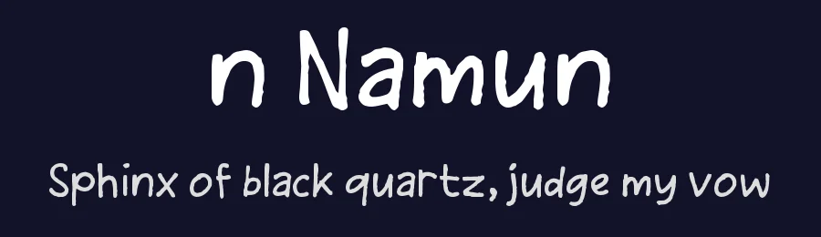 n Namun by wepfont.com — Script Handwritten Font — thumbnail 2