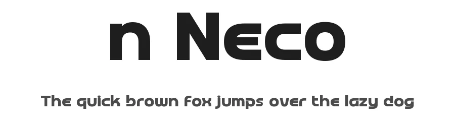 n Neco by wepfont.com — Display Font