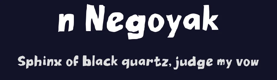 n Negoyak by wepfont.com — Decorative Font — thumbnail 2
