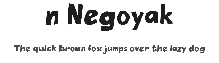 n Negoyak by wepfont.com — Decorative Font
