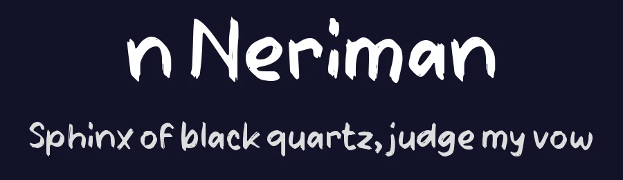 n Neriman by wepfont.com — Script Handwritten Font — thumbnail 2