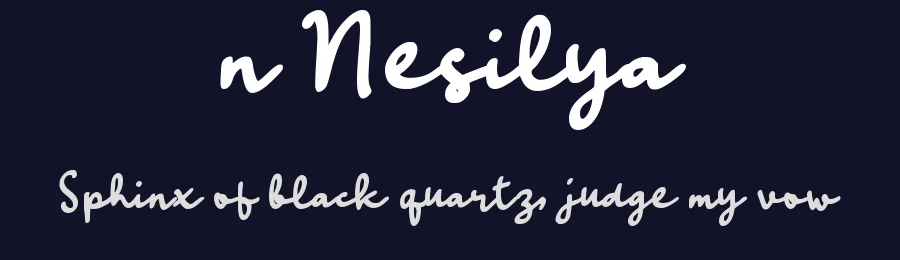 n Nesilya by wepfont.com — Script Handwritten Font — thumbnail 2