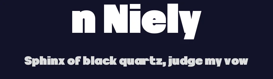 n Niely by wepfont.com — Sans Serif Font — thumbnail 2