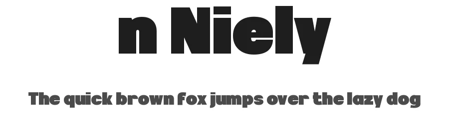 n Niely by wepfont.com — Sans Serif Font