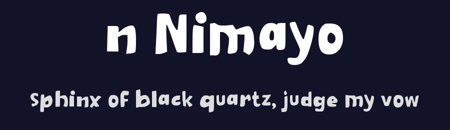 n Nimayo by wepfont.com — Decorative Font — thumbnail 2