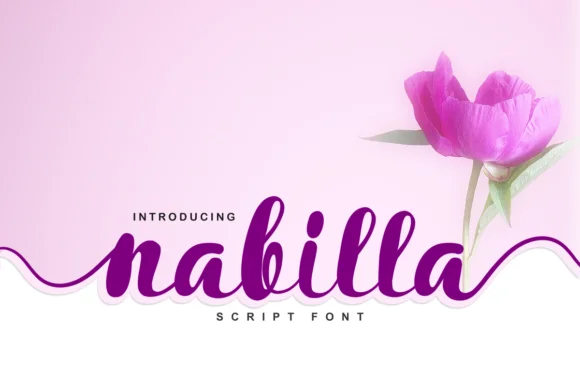 Nabilla Font by Deedeetype by Deedeetype — Script Handwritten Font