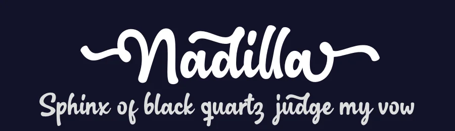 Nadilla by Subectype & Orenari — Script Handwritten Font — thumbnail 2