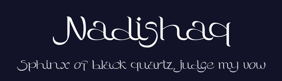 Nadishaq by PutraCetol Studio — Decorative Font — thumbnail 2