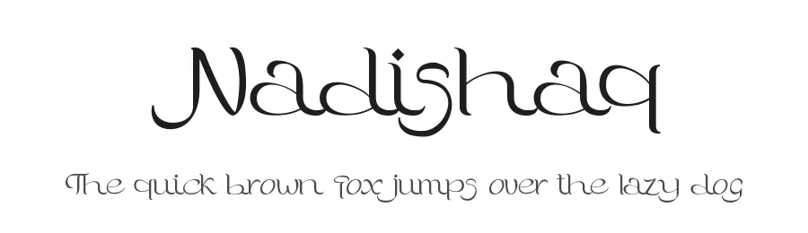 Nadishaq by PutraCetol Studio β Decorative Font