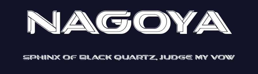 Nagoya by Vladimir Nikolic — Decorative Font — thumbnail 2