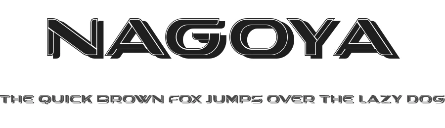 Nagoya by Vladimir Nikolic — Decorative Font