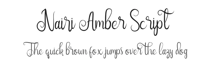 Nairi Amber Script