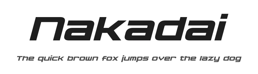 Nakadai by Pixel Sagas — Display Font