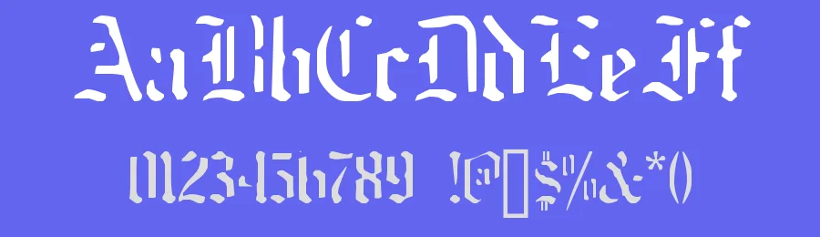 Naked Monk by Sokratype — Blackletter Font — thumbnail 3