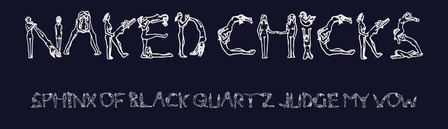 Naked Chicks by Tim Sutcliffe — Dingbats Font — thumbnail 2