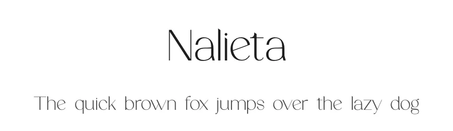 Nalieta by Fridaytype — Sans Serif Font