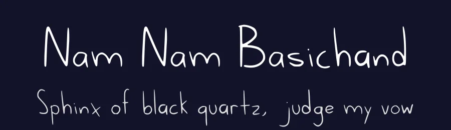 Nam Nam Basichand by Almen6ra — Script Handwritten Font — thumbnail 2