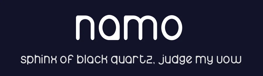 Namo by Jeff Bensch — Decorative Font — thumbnail 2