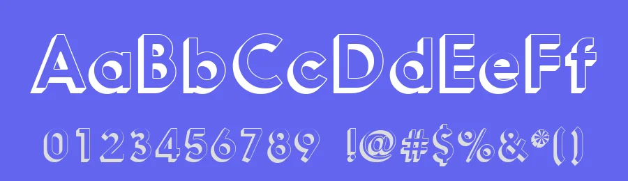 Nanami 3D by HypeForType.com — Sans Serif Font — thumbnail 3