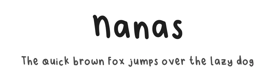 Nanas by eternanalee β Script Handwritten Font