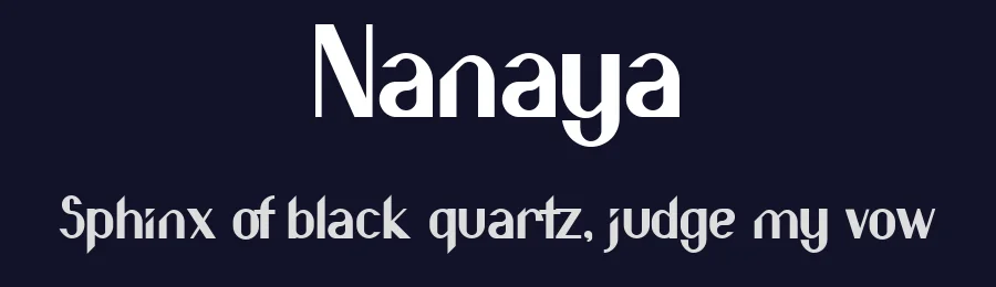 Nanaya by DeJotaK — Sans Serif Font — thumbnail 2