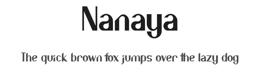 Nanaya by DeJotaK — Sans Serif Font