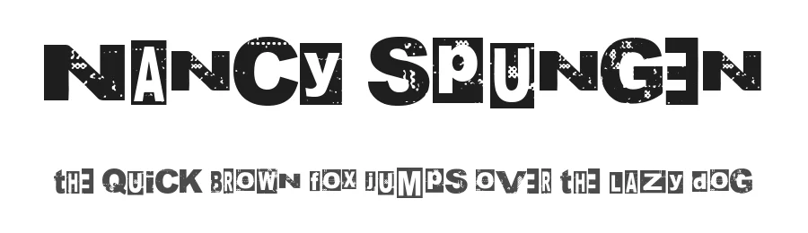 Nancy Spungen by Woodcutter β Decorative Font