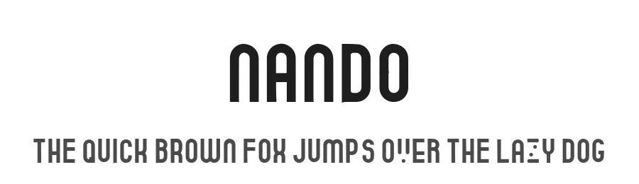 Nando by Reok β Sans Serif Font