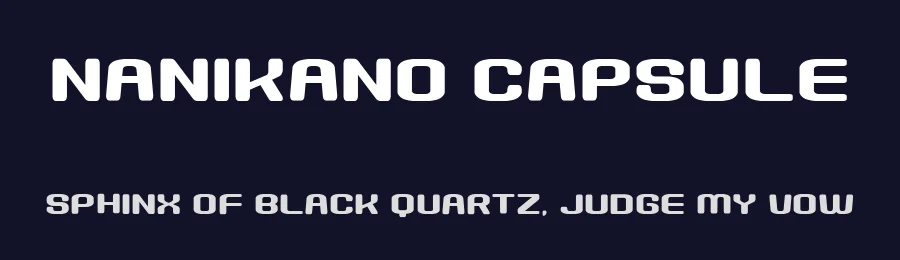 Nanikano Capsule by Goma Shin — Decorative Font — thumbnail 2