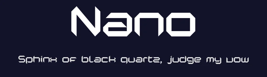 Nano by Augenbluten / ITF — Display Font — thumbnail 2